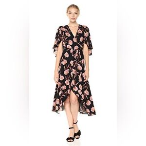 Some days Lovin Floral Black Dress size small